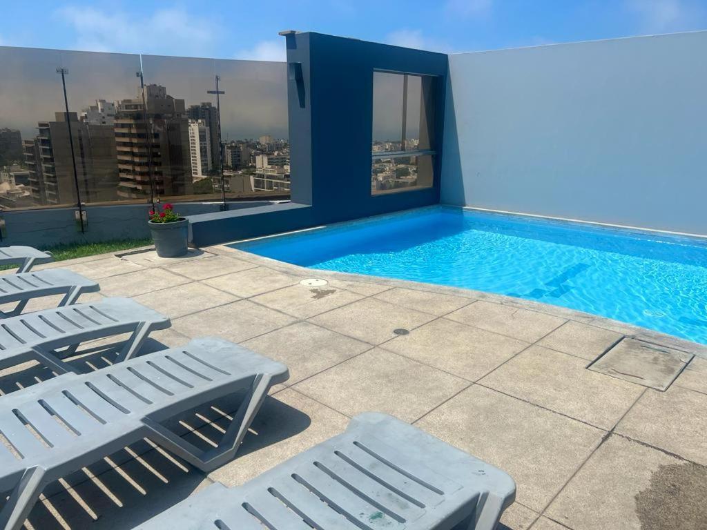 Appartement Acogedor Dpto En San Isidro Excelente Vista, Piscina Y Wifi à Lima Extérieur photo